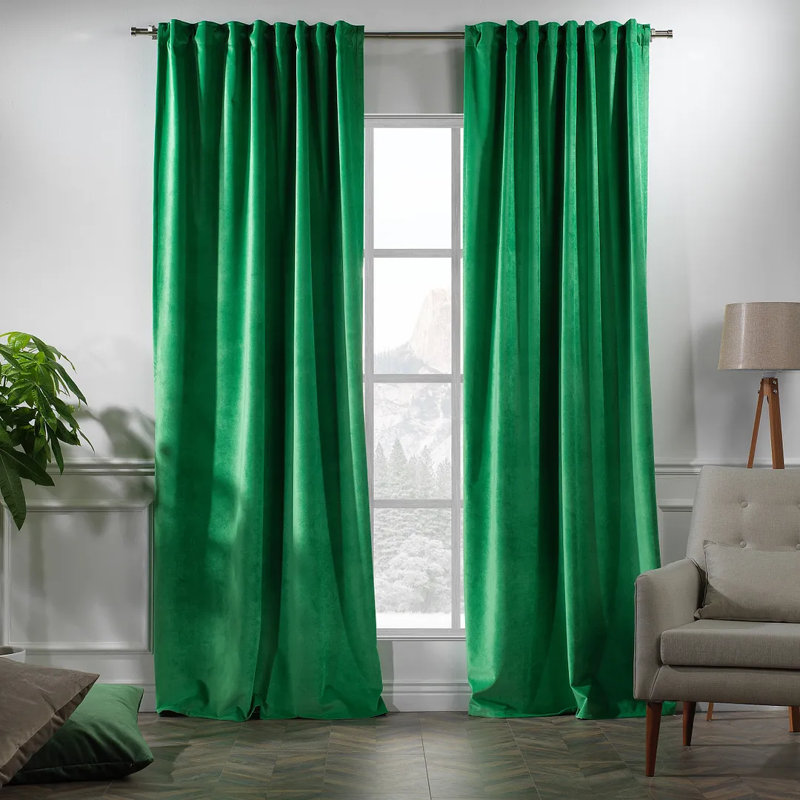 Lilijan Home & Curtain Extra Long and Extra Wide Solid Luxury Matte